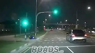 Food delivery rider crashes