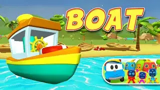 Leo the Truck & Boat - Game Play - Skid Game TV
