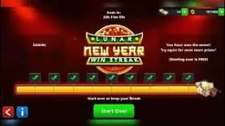 Lunar cue level max in Lunar New Year win streak 😍 .