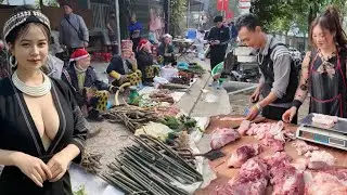 CHỢ TẢ PHỜI - LÀO CAI, cận tết bán toàn đồ lạ / ĐỜI SỐNG DÂN BẢN .