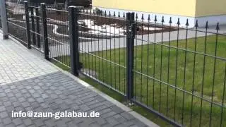 Zaunbau Galabau - Adronit Schmuckzaun anthrazit