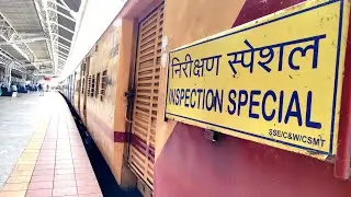 CRS INSPECTION TRAIN AT SOLAPUR  | solapur mohol crs inspection