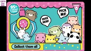 MOJ MOJ Claw Machine Surprise Eggs TOYS Squishy Trolls Review Kids Fun Playing