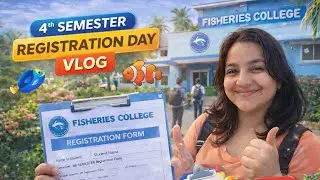New semester begins 🌸🩵 registration day vlog ❤️🩵