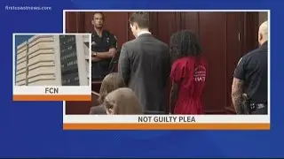 Brianna Williams pleads not guilty during first court appearance
