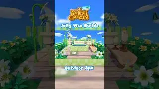 Outdoor Spa Build 🧖&zwj;♀️🧺🫧 #acnh #animalcrossing #acnhbuild