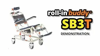 Roll-In Buddy Tilt SB3T - Animated Demonstration - Mobile Shower Chair