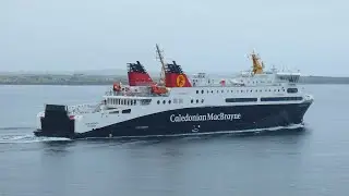 CalMac Loch Seaforth ferry departing Stornoway