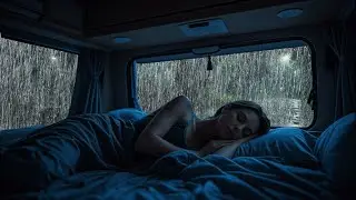 Deep Sleep Ambience: Soft Rain & Thunder Sounds on Cozy Car for Relax, Sleep Soundly, Goodbye Stress