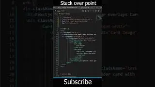 #shorts #reactjs bootstrap magic card image overlay  part-2 #shortvideo