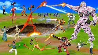 जादुई मनी रोबोट Vs सायरन हेड Magical Money Robot Vs Siren Head | Robot Wala Cartoon Stories | Robots