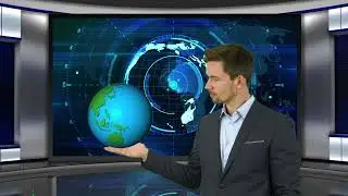 Rotating Globe l 3D Animation | 4K Planet Earth Globe Rotating Green Screen | After Effects Tutorial