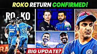 RO-KO की वापसी CONFIRM! 😱India ke liye Kab Khelenge?