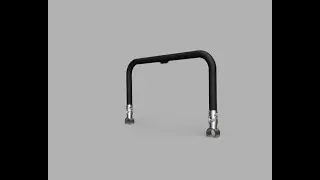 Front Telescopic Push Hanle 3D CAD Model (for Baby Stroller - Custom Client Request)