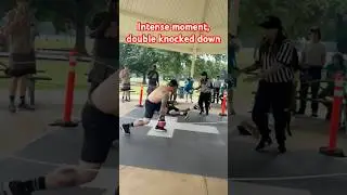 Double knocked down first round within 30 seconds💥🥊 #boxing #viral #foryou #entertainment #shorts￼