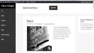 Left Side Push Widget in Genesis