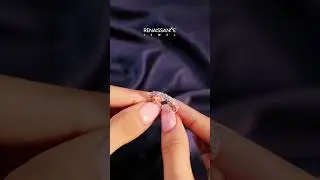 Rose gold Princess Cut Diamond Eternity Band with Channel Setting and Shared Prong