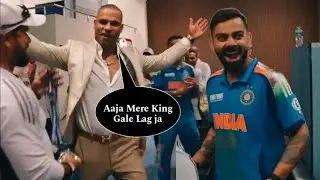 Shikhar Dhawan in Indian Dressing Room for King Virat Kohli