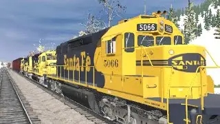 Trainz 3: ATSF SD40-2 Winter manifest