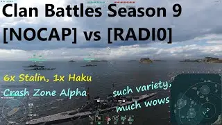 WoWs [NOCAP] vs [RADI0] 6x Stalingrad on Crash Zone Alpha | Our Clan Battles Season 9