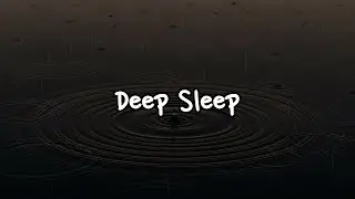 🌊 Rain + Brown Noise for Deep Sleep | Dark Water Ripples | 10 Hours