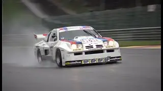 Monster Chevrolet Monza IMSA V8 on wet Spa with Fred Bouvy ! [HD]