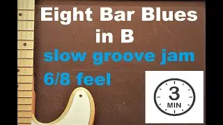 Slow Eight Bar Blues Ballad in B - 3 Minute Guitar Jam Backing Track #freebackingtrack