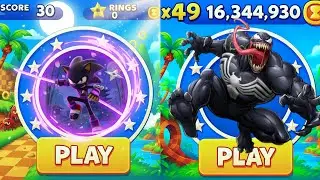 Sonic Dash - Ninja Sonic VS Venom Run _ Movie Sonic vs All Bosses Zazz Eggman