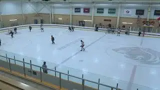 Lilly #4 Black RD Breaks up play in own zone, rushes puck and sets up goal OWHL U22 vs Oakville