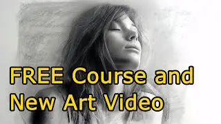 FREE Art course/community & drawing of a girl