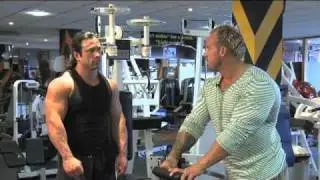 Dean Ash & Mr Universe Neale Cranwell in Shoulder training Part 4