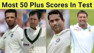 Most Fifty Plus Scores In Test Cricket | Best Batsman In Test Cricket #shorts