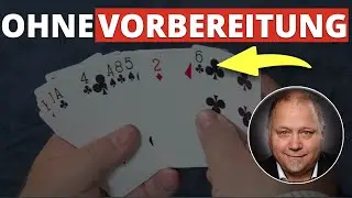 Der EINFACHSTE Kartentrick f&uuml;r Anf&auml;nger 🎩✨ Ohne Vorbereitung!