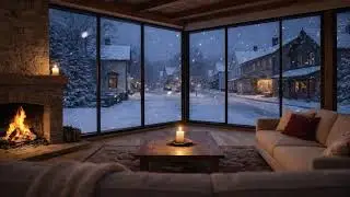 This Jazz Night Feels So Gentle  Relaxing Snow Jazz for Sleep