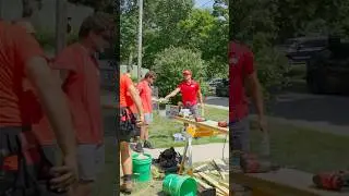 Watch Our Team Build a New Deck #shorts #diy #wood