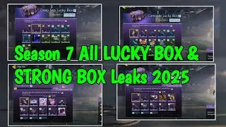 CODM SEASON 7 ALL STRONGBOX LEAKS 2025 | CODM SEASON 7 LUCKY BOX LEAKS 2025 | CODM SEASON 7 2025