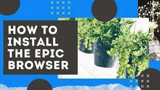 How to Download the Epic Browser and Install the Activate the VPN Service