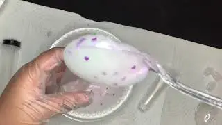 DIY purple iridescent Heart lip gloss