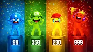 Stickman Party - Tournament Mode 1234 Player Random | Gameplay WalkThrough Part 8 MiniGames Update