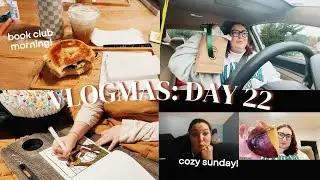 Cozy Sunday: Book Club Morning, Horror Zoom, Coloring, Sweet Potatoes! | VLOGMAS DAY 22