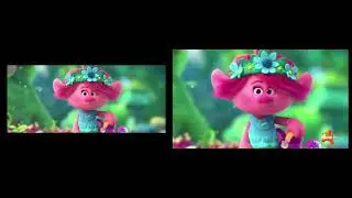 Trolls World Tour Wide Screen vs  TV Crop