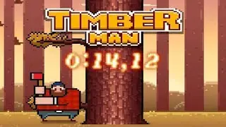 Timberman | Speedrun 100 Score | 0:14,12