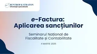 e-Factura: Aplicarea sancțiunilor