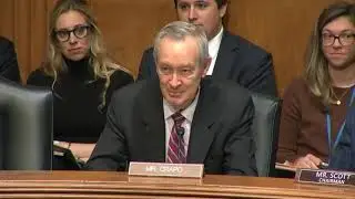 Finance Committee Chair Mike Crapo speaks in favor of Travis Hill's nomination for FDIC Chair.
