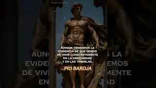 Aunque vivamos en la oscuridad #PioBaroja #filosofia #estoicos #frasesinspiradoras