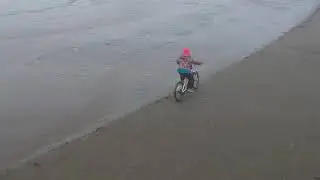 Mountain Biking on The Beach at Grayland