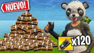**NUEVO** EXPLOTANDO 120 C4 EN FORTNITE! (SE ROMPE EL JUEGO...?)