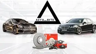 MERSADES-BENZ.Замена переднего тормозного диска и колодки за 15 минут своими руками.