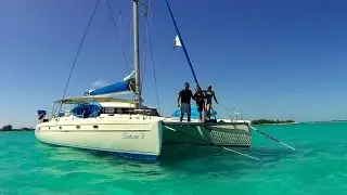 Trio Travels trailer. Sailing Trio Travels.