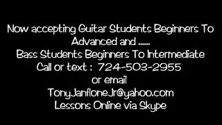 #3 Guitar Lessons With Tony Janflone Jr  AD #3